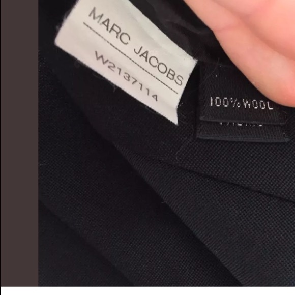 Marc Jacobs Black Wool A-Line Skirt - Picture 4 of 5